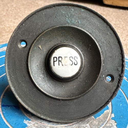 Vintage patinated brass front - brass,