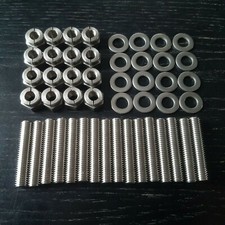 Cosworth YB Aerotight Stainless Exhaust Manifold Studs & Nuts Escort Ford Sierra