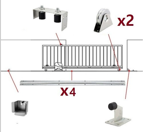 Sliding gate kit tracks - gate,