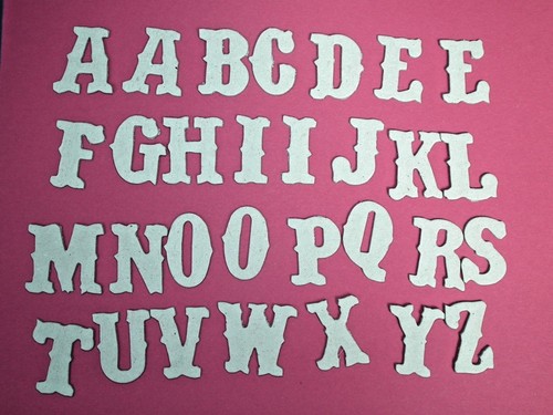 Die cut chipboard - , card