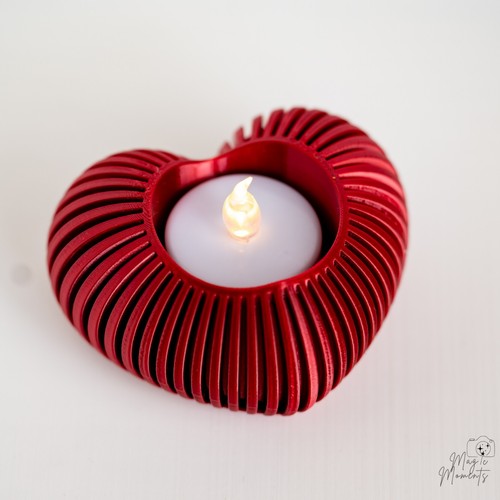 Heart loop led tealight holder - loop,