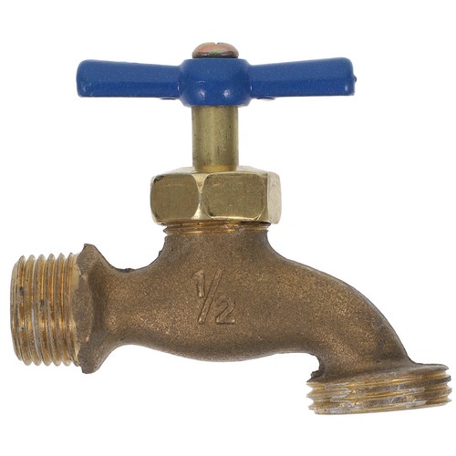 Brass garden faucet vintage - faucet,