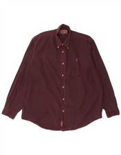 MARLBORO CLASSICS Mens Shirt Large Burgundy CP04