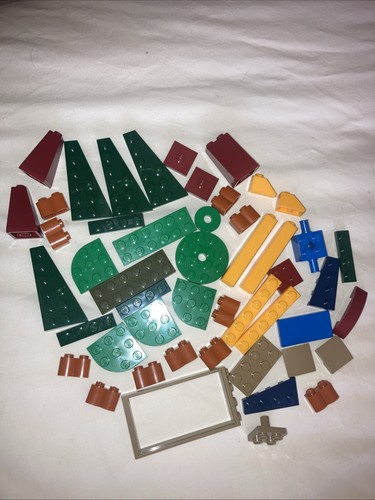 Mixed coloured lego bricks - coloured,