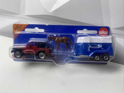Siku 1651 jeep with - siku, horse