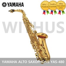 Yamaha YAS-480 Standard Alto Saxophones Gold with Hardcase Genuine Warranty_