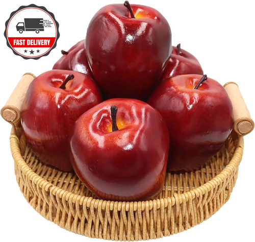 6pcs artificial apples - 6pcs,