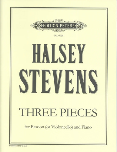 Stevens three pieces bassoon - stevens,