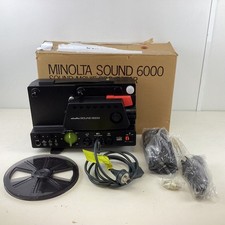 Minolta Sound 6000 Sound Movie Projector with Accessories - Parts Only (O) S#565