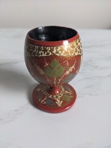 Lacquerware wooden goblet - lacquerware,