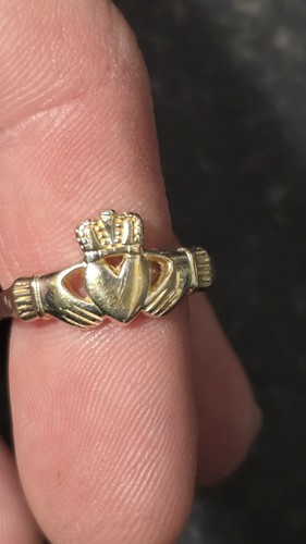 Claddagh ring gold plated 925 - gold-plated,