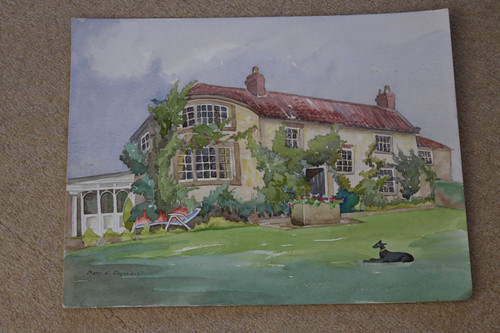 Original water colour country - water,