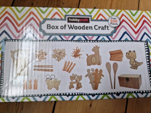 Kids wooden crafting box - kids,
