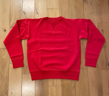 The Real McCoy's Loopwheel Sweatshirt Red Medium **older version circa 2012**
