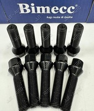 Alloy Wheel Bolts Black Fits