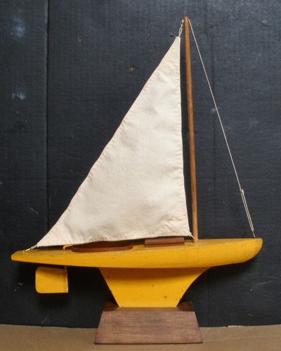 Vintage 1950 pond yacht sail - vintage,