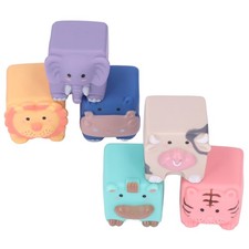 6PCS Baby Blocks Soft Silicone