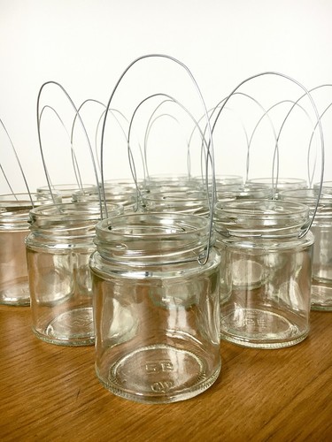Hanging glass jar tea - , light