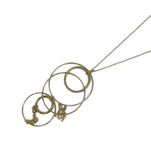 Marni gold hardware necklace - gold,