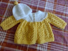 Hand knitted baby Matinee