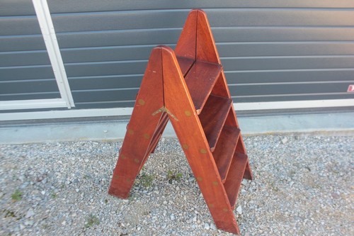 Folding mahogany wood - , library
