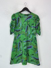 Zara Green Paisley Mini A-Line