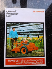 HOWARD GEM ROTAVATOR SALES BROCHURE HOWARD ROTOVATOR HATZ / KOHLER ENGINE MODELS