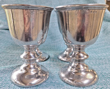 Vintage Lot Of 4 Wilton Pewter Armetale Plough WINE Goblet