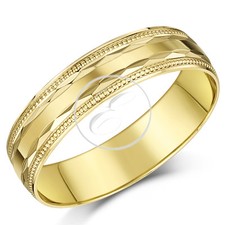 18ct Yellow Gold Ring Bead