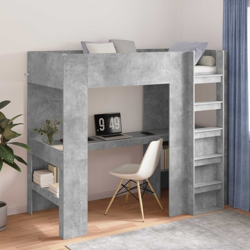 Loft bed frame - bed, desk