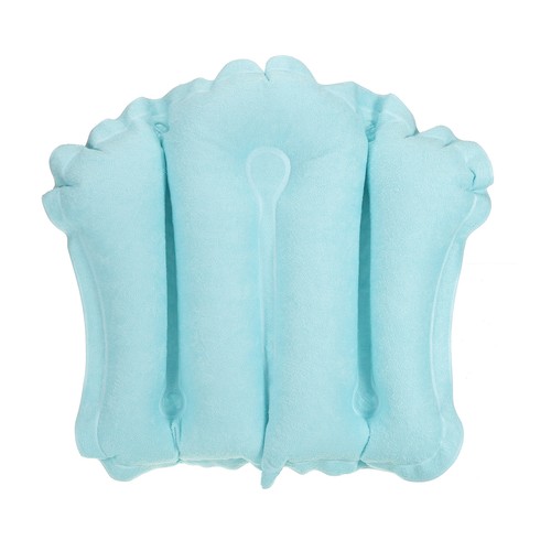 Inflatable bath pillow with - bath,