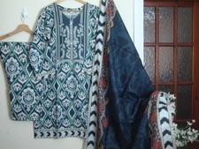 NEW MARIA B Printed KHADDAR stitched salwar kameez 3pc suit witer collection