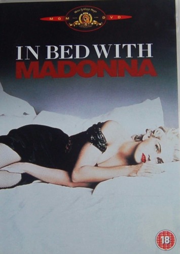 Bed with madonna dvd - with,