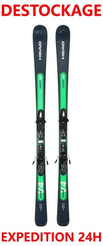 Used head blue alpine skis - blue,