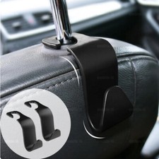 2pcs Black Car Seat Hook Purse