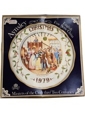 Aynsley Christmas Plate 1979 Mr. Fezziwig's Ball Fine Bone China