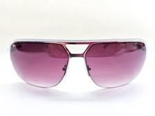 Guess Aviator Women's Sunglasses GF159-24B-65 White Metal Frames NEW Authentic