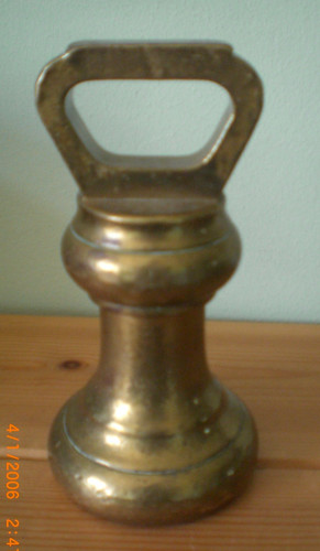 Antique avery 4lb brass bell - avery,