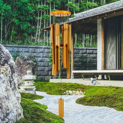 Bamboo wind chime - wind, tube