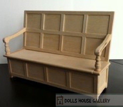 Tudor bench settle dolls - tudor, settle,