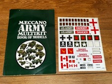 Meccano ARMY Multi Kit Book Of Models With Stickers (some Missing)