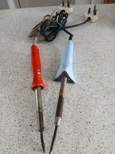 Vintage pair soldering irons - pair,