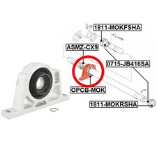 Bearing propshaft centre bearing for Chevrolet Trax Opel Mokka FEBEST OPCB-MOK