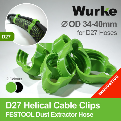 Helical d27 hose clips for - 8x,