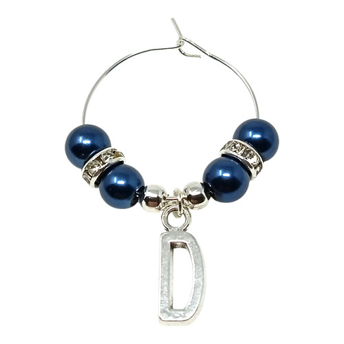 Dark blue pearl - blue, personalised