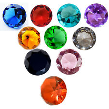 100mm Crystal Diamond Shaped Glass Paperweights Bridal Favours Display Gift 10Cm