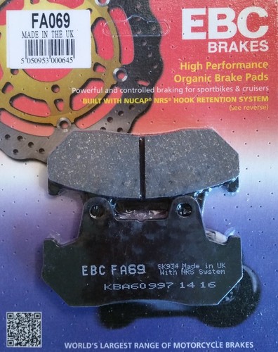 Ebc fa069 brake pads - brake, front