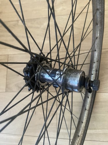 Rear wheel off a - 1, bsa