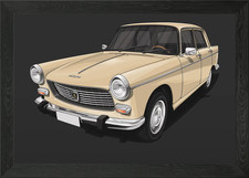 Peugeot 404 Framed Wall Art