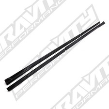 SIDE TRIM EXTENSION GLOSS BLACK SKIRT PAIR FOR FORD TRANSIT CUSTOM MK2 SWB 2024+